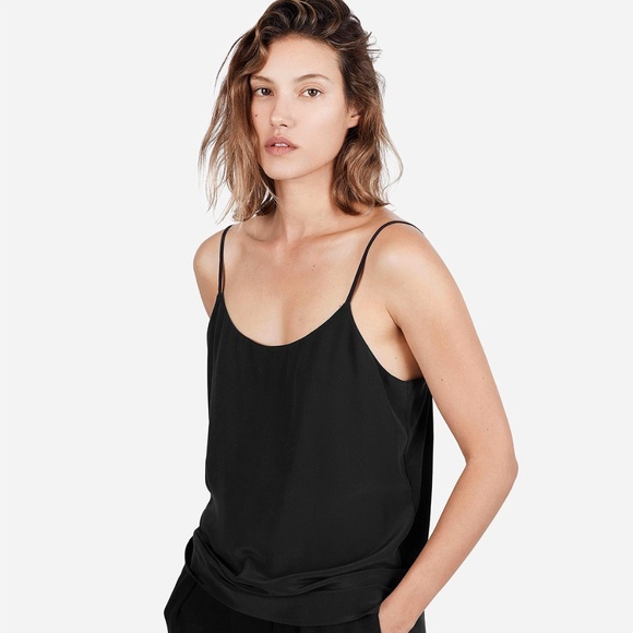 Everlane Tops - Everlane The Silk Camisole BLACK